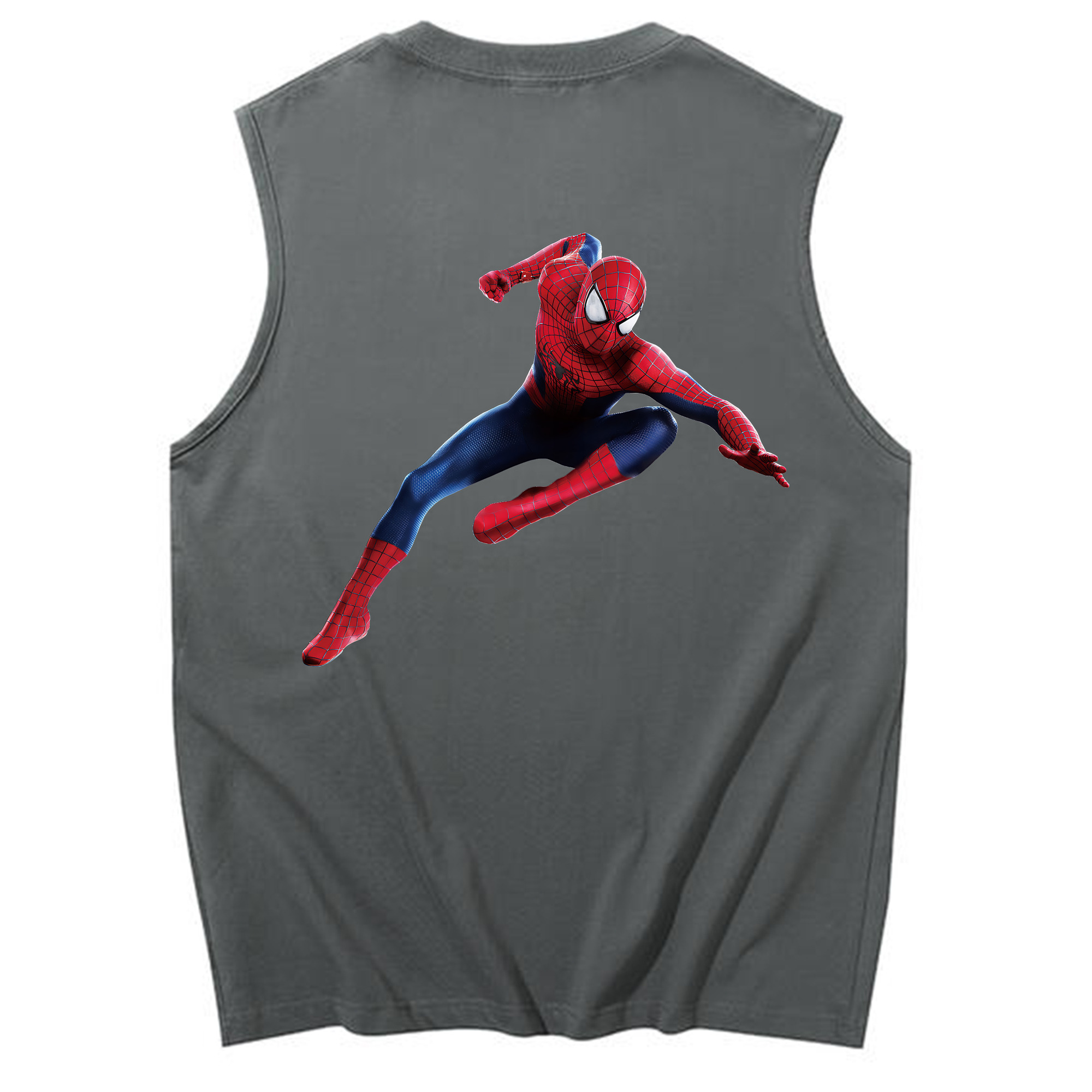 （画像用） Spider Man スパイダーマン コットン100％タンクトップ（背面プリント）